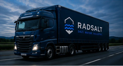 Ciężarówka Radsalt w trasie